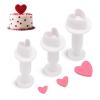 dinghaole 3-Piece Heart Shaped Cookie Cutters view 1