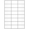 Labelident Weatherproof Film Labels on A4 Sheets, White, 70 x 37 mm, 2,400 Polyester Labels on 100 Sheets, Self-Adhesive PET Stickers, Matte view 1