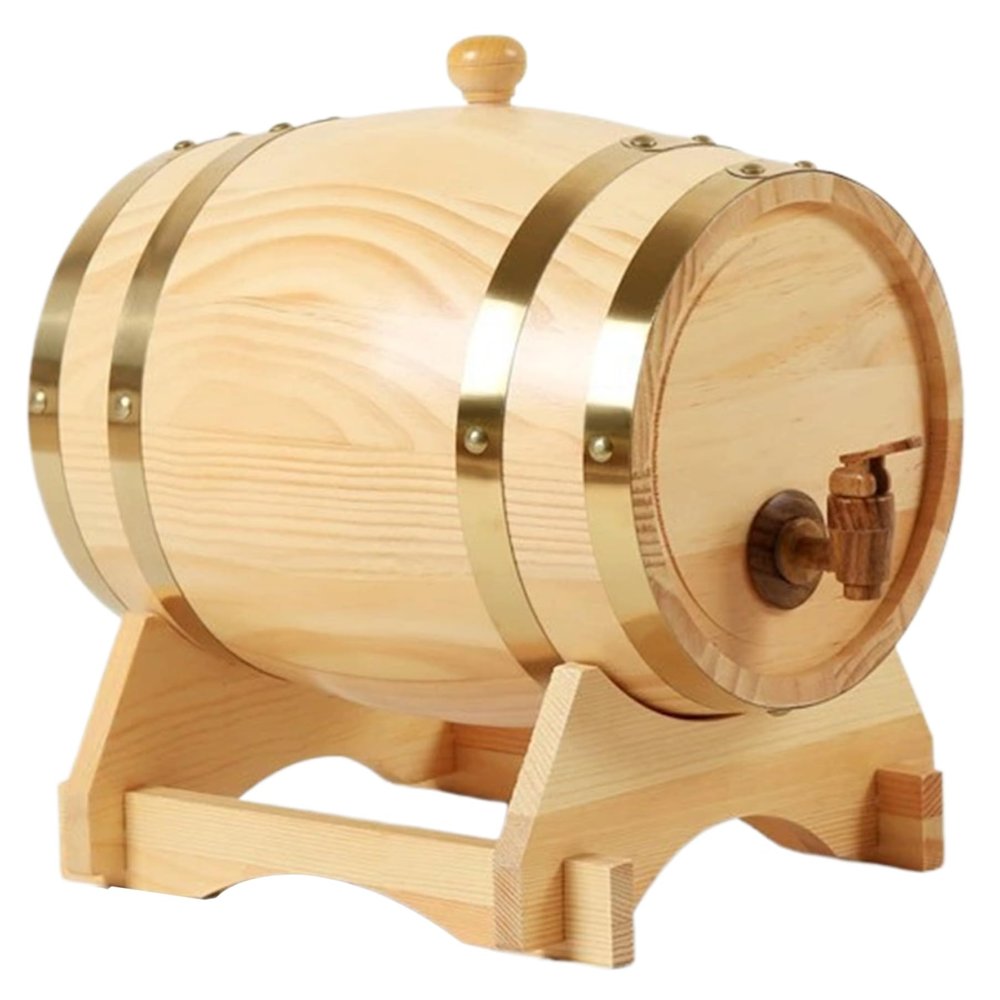 5 L Oak Whisky Barrel with Tap and Stand