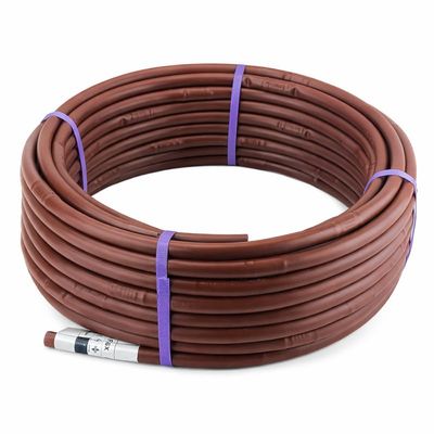 RIEGOPRO Self-Compensating Dripline, Brownflex, 25 m, 16 mm, 2.2 L/h, 33 cm Spacing, Suitable for Burial