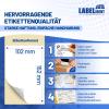 Labelident Shipping Labels 102 x 152 mm – 1,500 Direct Thermal Labels, 4 x 6 in, 40 mm Core | Self-Adhesive Labels with Perforated Backing for DHL, DPD, FedEx, GLS, Hermes and UPS view 3
