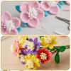800 Pcs Pipe Cleaner Flower Stamens, 3mm x 6cm Artificial Flower Stamen in White and Cream White view 4