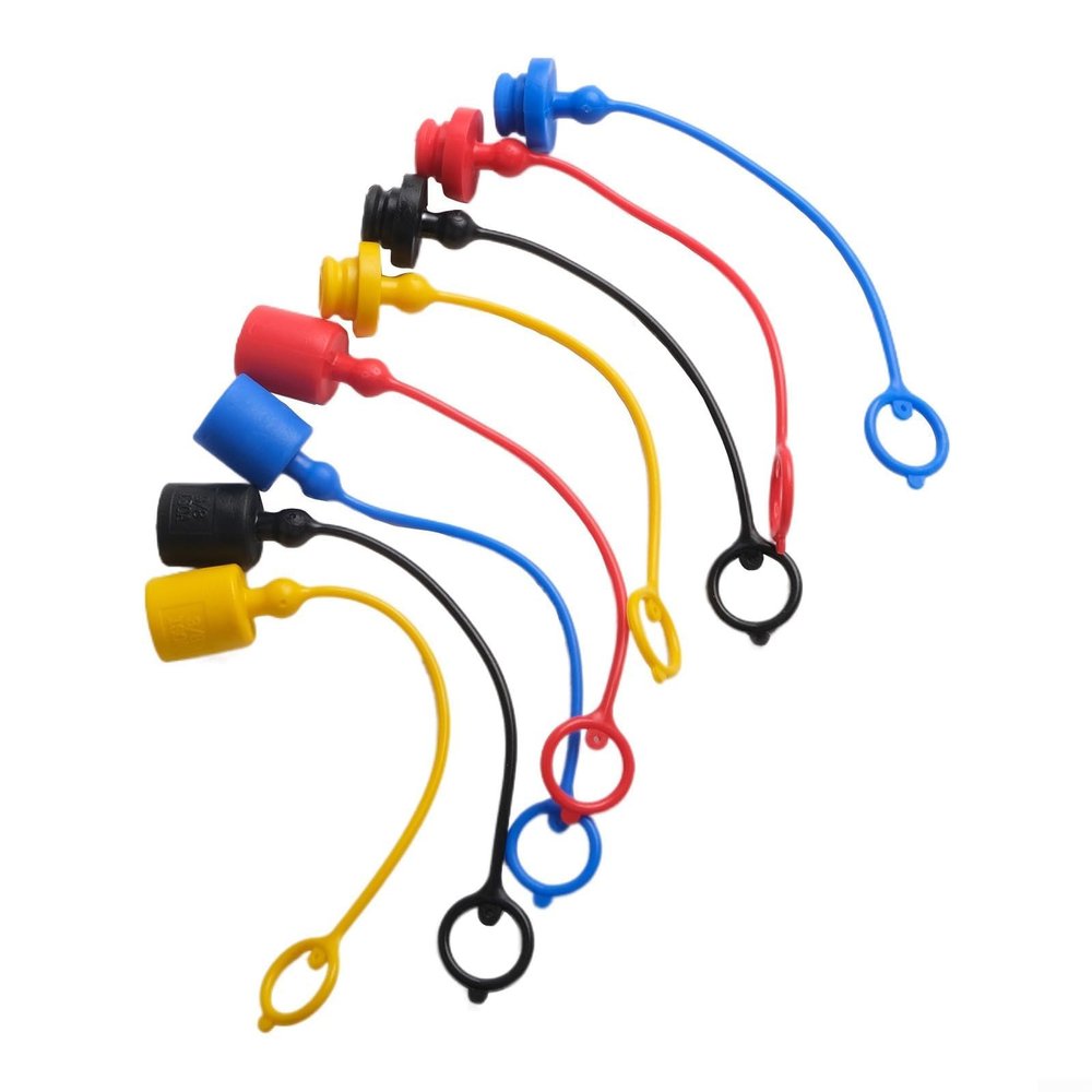 Hydraulic Quick-Connect Coupling Dust Caps (ISO 7241-A), 4 Pairs
