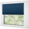 RENA No-Drill Pleated Blind for Windows and Doors, Custom-Made Blackout, Navy Blue, 105 x 220 cm view 2