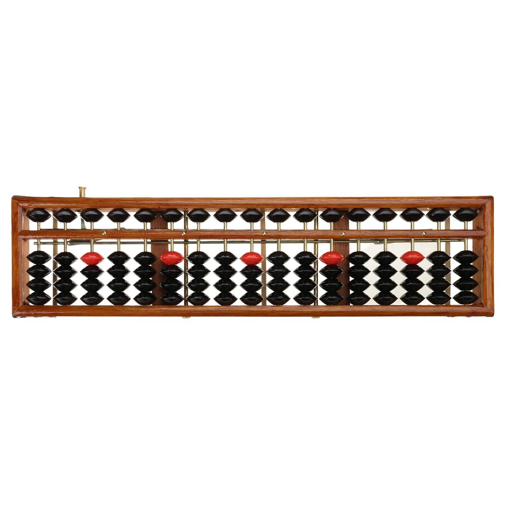 17-Digit Wooden Soroban Standard Abacus for Children