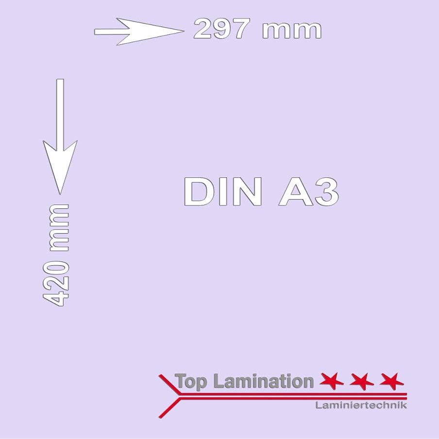 Top Lamination Purple Colored Paper, 5 Sheets, 120 gsm, A3 (297 x 420 mm)