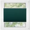 RENA No-Drill Pleated Blind for Windows & Doors, Made-to-Measure Blackout, Bottle Green, 65 x 160 cm view 1