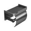 Wall-Mounted Toilet Paper Holder with Shelf view 1