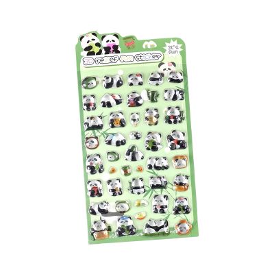 Cartoon Embossed PVC Animal Stickers