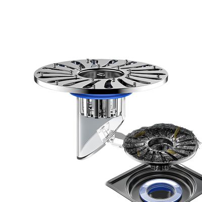 Floor Drain Core, Easy Installation, Stainless Steel, Anti-Clogging, Backflow Valve for Bathroom