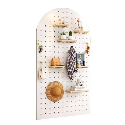 Modular Pegboard Organizer Set, Adjustable Wall Storage System for Home and Office
