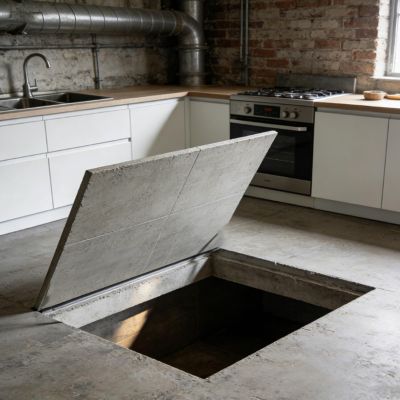 Concealed Stainless Steel Floor Access Panel