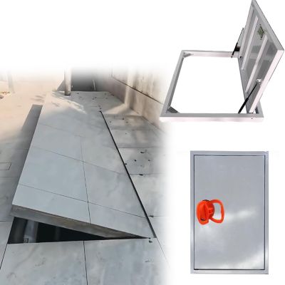 Flush Seamless Floor Hatch, Large Recessed Access Panel