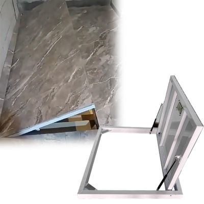 Flush-Mounted Removable Steel Floor Hatch