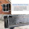 Replacement Shower Window with Tempered Glass and Aluminum Alloy Frame view 4