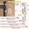 Heavy-Duty Retractable Clothing Rod Set with Aluminum Support view 2