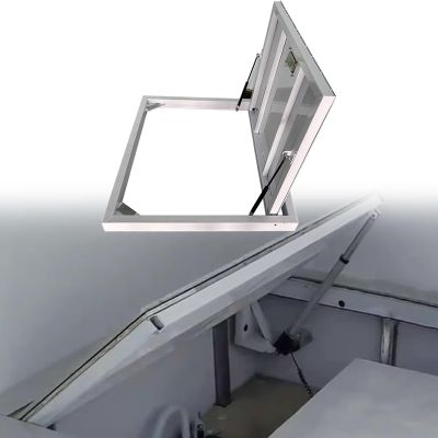 Recessed Floor Access Hatch with Suction Cups for Indoor and Outdoor Use