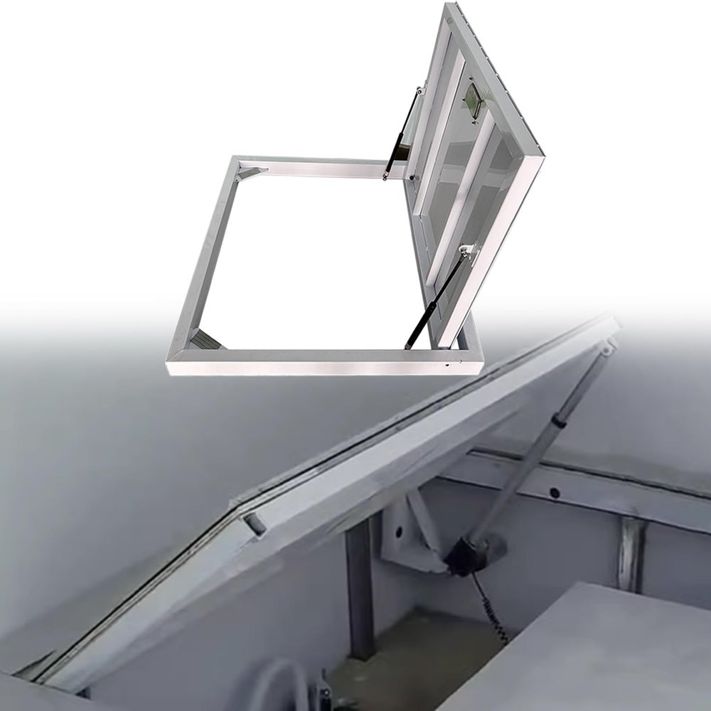 Recessed Floor Access Hatch with Suction Cups for Indoor and Outdoor Use