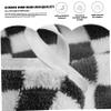 AZIDWERYQ Checkered Towels, 4-Piece Set, 14.6 x 29 in, Black and White Cotton view 2