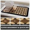 Quick-Drying Dish Drying Mat, Highly Absorbent Non-Slip Kitchen Mat, Soft Diatomaceous Earth Base (A, 50 x 80 x 0.35 cm) view 4