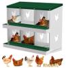 Koioplie Heavy-Duty Metal Chicken Laying Nest, 6 Compartments, Rust-Resistant view 1