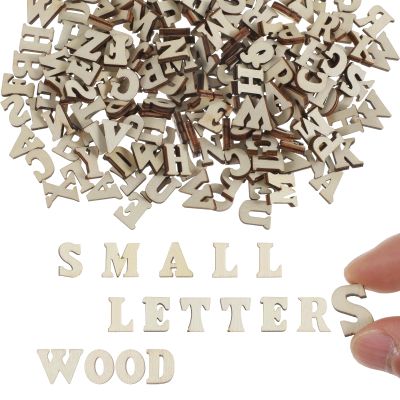208-Piece Wooden Letter Set, 1.46 cm, A-Z