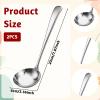 JJUNW 2-Piece Stainless Steel Soup Ladle Set view 2