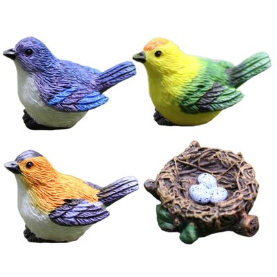 Miniature Bird Figurines Set