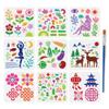 FINGERINSPIRE 9-Piece Bohemian Stencil Set with Brush 20x20cm view 1