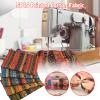 5-Piece Striped Bronze Cotton Fabric Set view 3