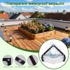 Heavy-Duty Clear PVC Tarp, Waterproof Outdoor Cover view 2