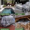 Heavy-Duty Clear PVC Tarp, Waterproof Outdoor Cover view 3