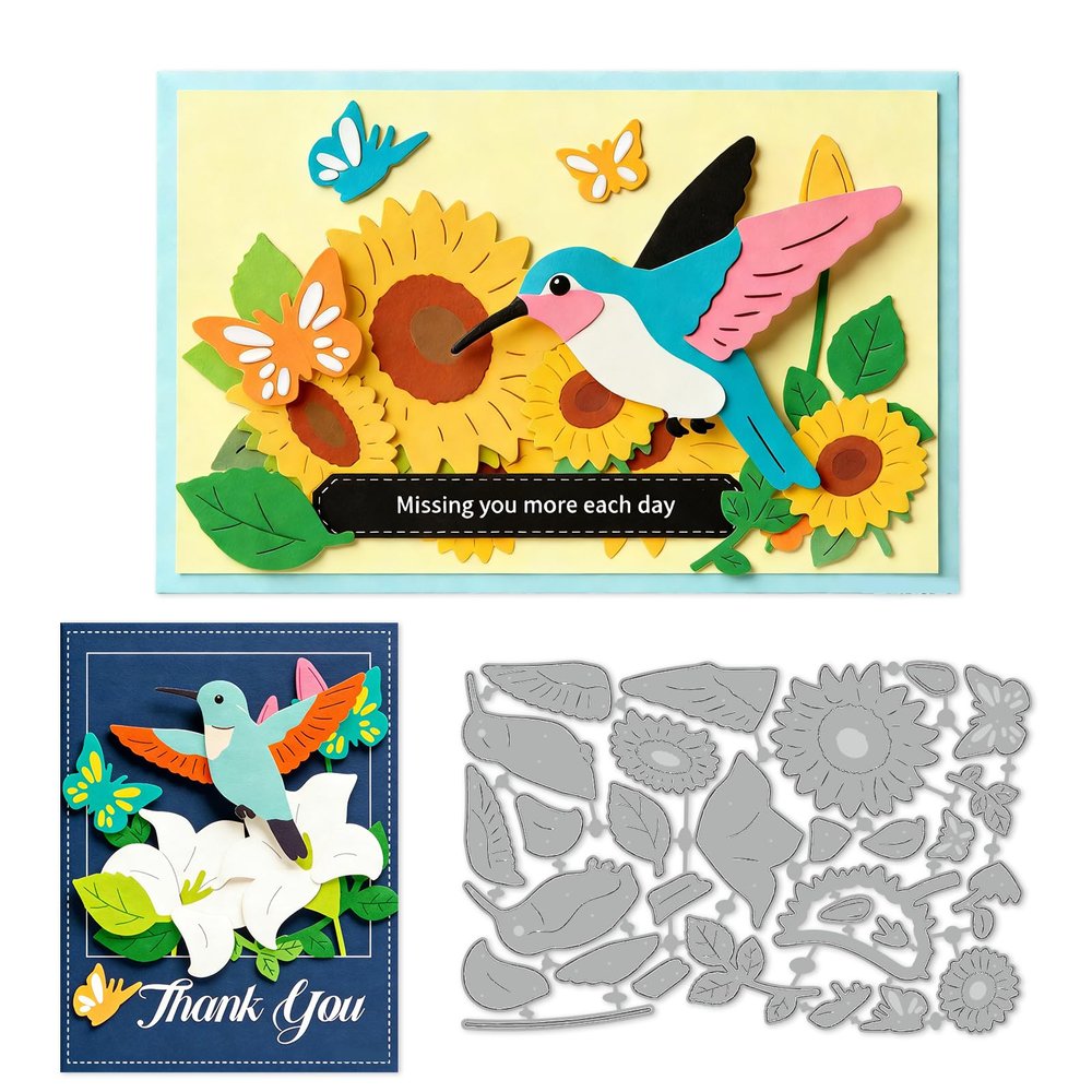 INFUNLY 30-Piece Hummingbird Cutting Plates