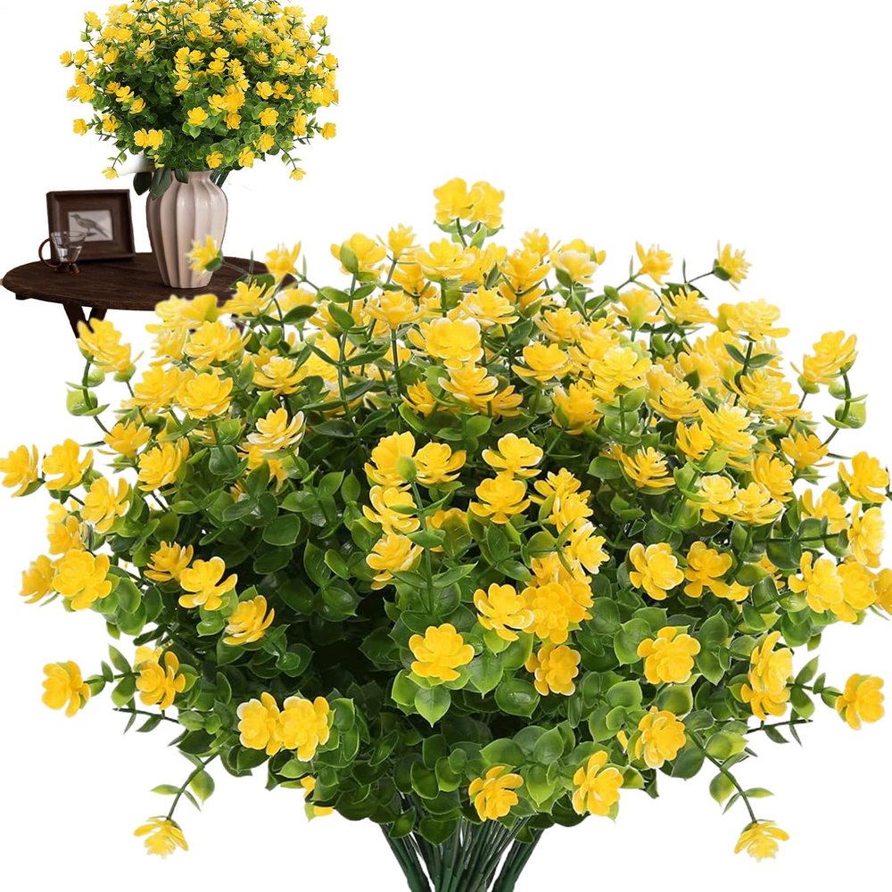 Gitekain Artificial Flowers for Outdoor - Spring Decoration