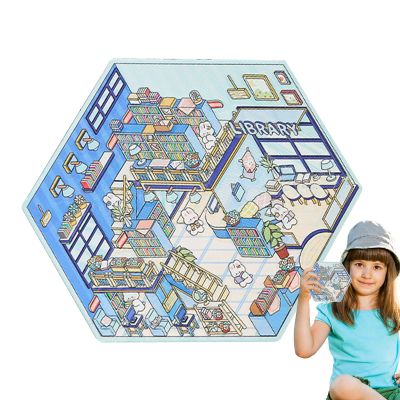 3D Cartoon Scene Stickers for Miniature Decor