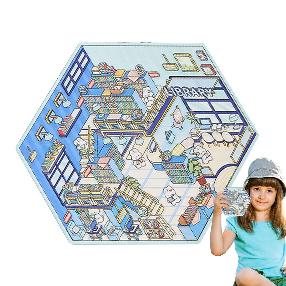 3D Cartoon Scene Stickers for Miniature Decor