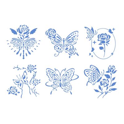 6-Piece Butterfly Stencil Set
