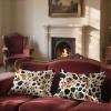 Orange Linen Pillow Covers, 40 x 80 cm, Set of 2, Waterproof Outdoor Covers, Cream view 2