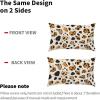 Orange Linen Pillow Covers, 40 x 80 cm, Set of 2, Waterproof Outdoor Covers, Cream view 4