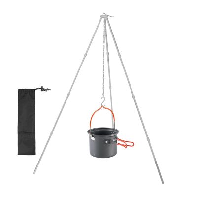 Aluminum Camping Cooking Tripod, Portable Campfire Stand
