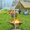 Aluminum Camping Cooking Tripod, Portable Campfire Stand view 2