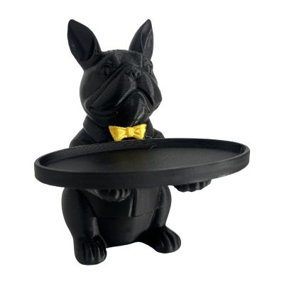 Obotsnoi Dog Statue Candy Bowl Holder