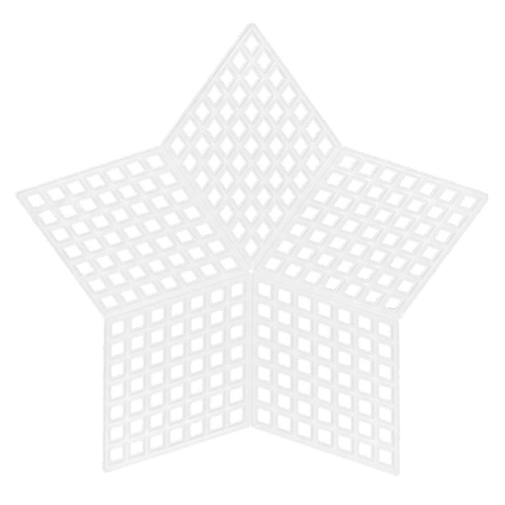 Healifty 10-Pack Plastic Mesh Fabric for DIY Embroidery