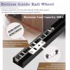 Mirrored Sliding Door Kit with Concealed Floating Rail and Soft-Close view 4