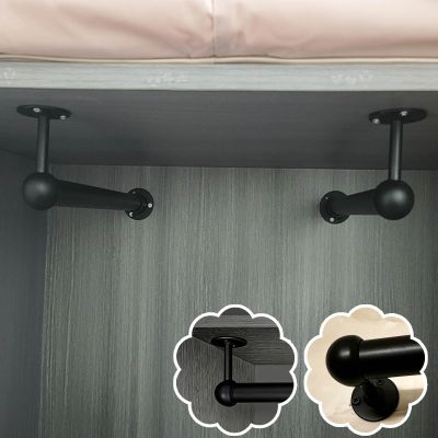 L-Shaped Clothes Rods for Hanging Clothes, Space-Saving Closet Rods, 2-Pack