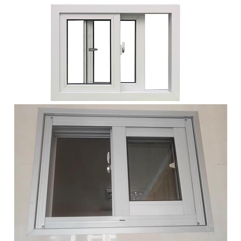 Rear Window with Glass for Ventilation, Lockable Design for Bathrooms and Garages