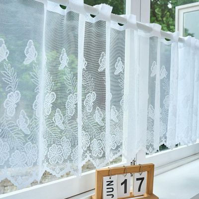 Bistro Curtain 50x150 cm, Modern Voile for Kitchen, Living Room & Bedroom