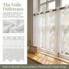 Bistro Curtain 50x150 cm, Modern Voile for Kitchen, Living Room & Bedroom view 3