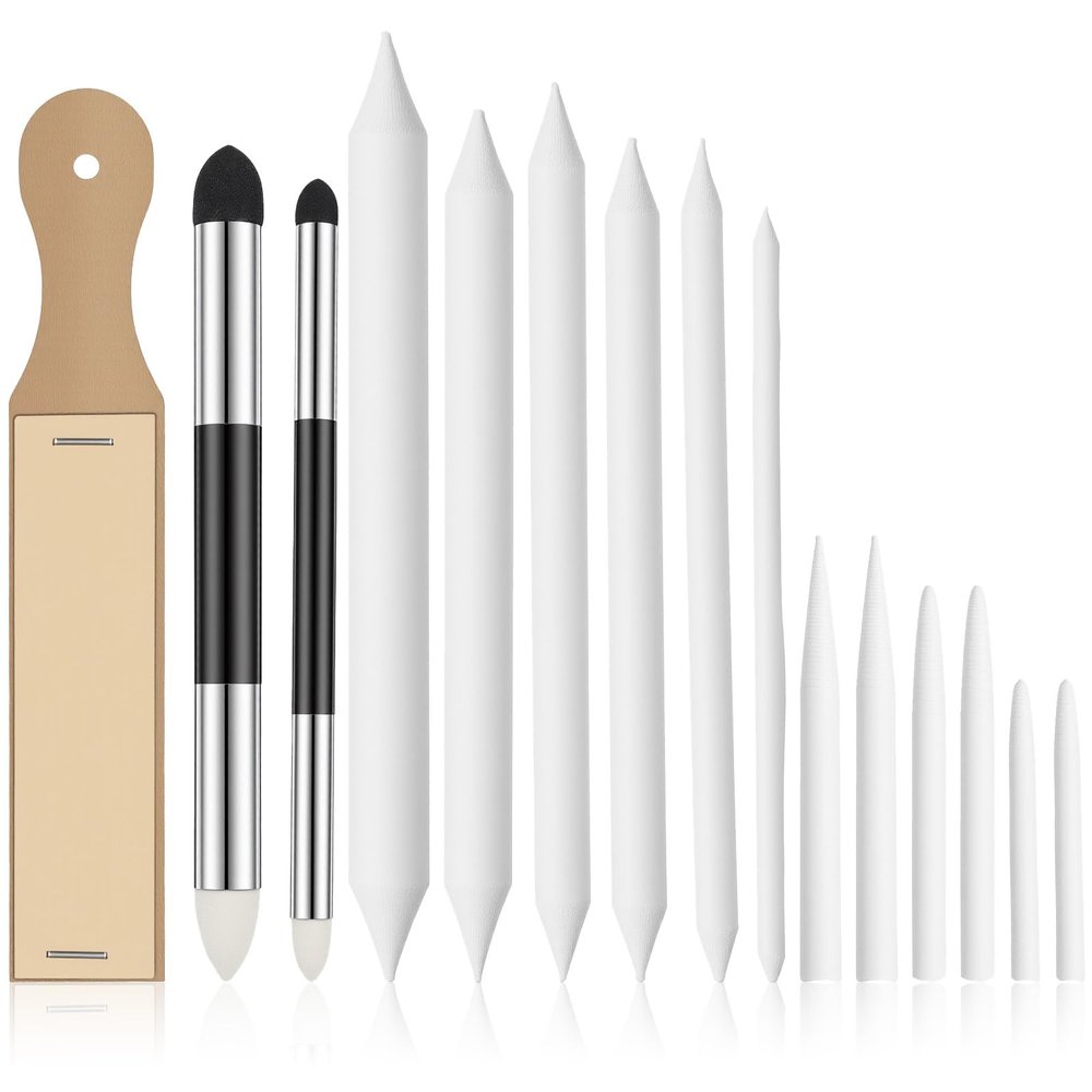 Abeillo 15-Piece Paper Blending Stump Set