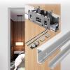 Sliding Door with Mirror and Concealed Track, Floating Wall Mount, Soft-Close Kit for Interior Cabinets and Pocket Doors view 1